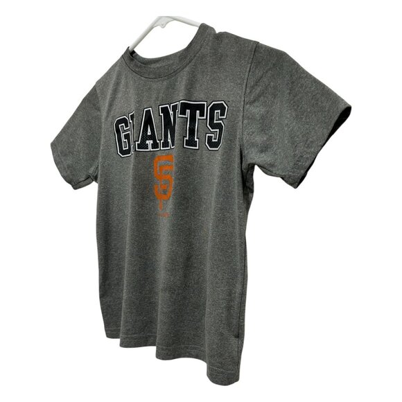 San Francisco Giants Boys Size S 6/7 T-Shirt Gray Short Sleeve Athletic Baseball - Picture 6 of 12